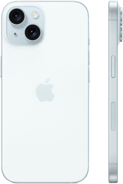 Смартфон Apple iPhone 15 256GB (голубой), без RuStore