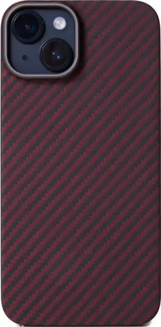 Чехол KZDOO Keivlar для iPhone 15 (красный)