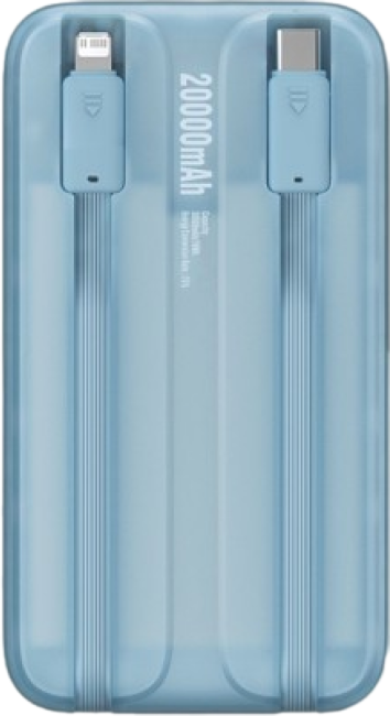 Внешний аккумулятор Baseus Dual Fast Charging Cables (20000 mAh, голубой)