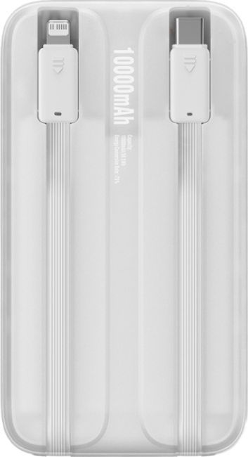 Внешний аккумулятор Baseus Dual Fast Charging Cables (10000 mAh, белый)