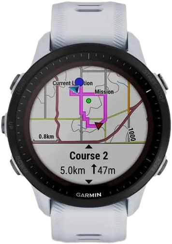 Умные часы Garmin Forerunner 955 Solar EU (белый)