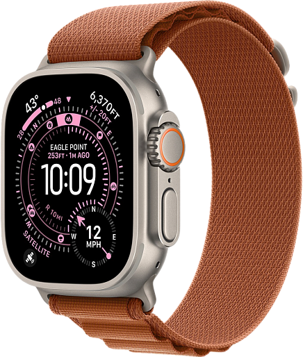 Умные часы Apple Watch Ultra 3 (Natural) 49mm альпийская петля (терракотовый) Small