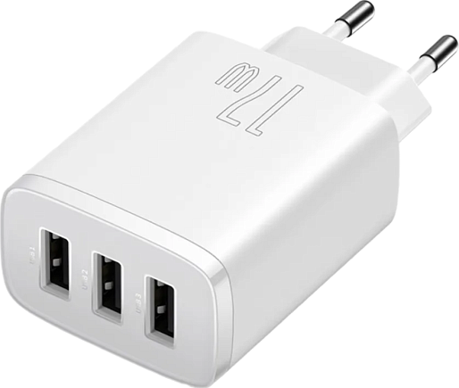 Зарядное устройство Baseus Compact Charger 3U 17W (белый)