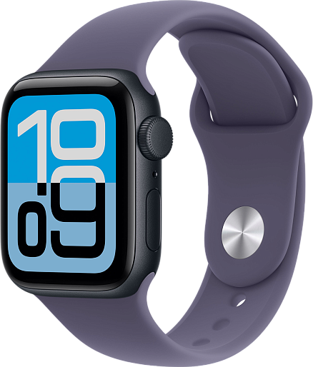 Умные часы Apple Watch SE 3 40mm with Sport Band (черный/фиолетовый) S/M