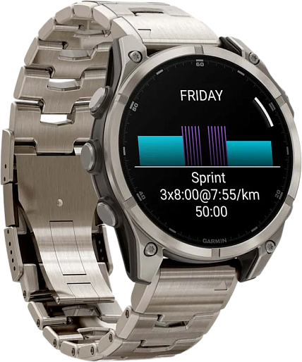 Умные часы Garmin FENIX 8 Amoled Sapphire 47mm (титановый/графитовый) EU