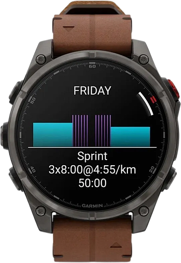 Умные часы Garmin Fenix 8 Pro 47mm Amoled Sapphire (черный/коричневый)