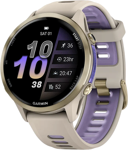 Умные часы Garmin Forerunner 970 (золотой/фиолетовый)