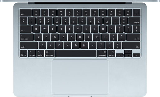 Ноутбук Apple MacBook Air 13 (M4, 2025) 16/256GB (MC6T4) US + гравировка (небесный голубой)