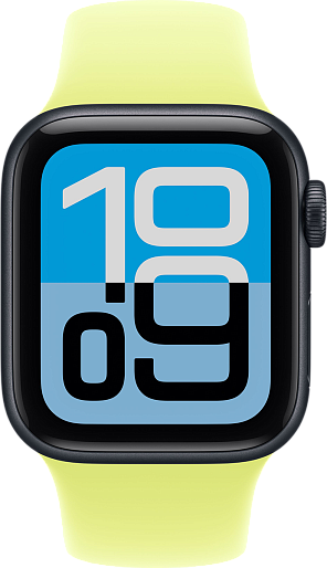 Умные часы  Apple Watch SE 3 40mm with Sport Band (черный/желтый) S/M