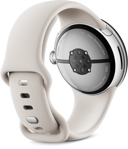 Умные часы Google Pixel Watch 3 Wi-Fi 41mm (серебристый/фарфоровый) JP