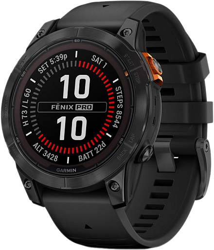 Умные часы Garmin ️FENIX 7 Pro Solar (черный)