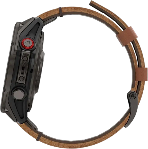 Умные часы Garmin Fenix 8 Pro 47mm Amoled Sapphire (черный/коричневый)