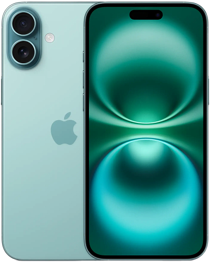 Смартфон Apple iPhone 16 Plus 256GB (бирюзовый), без RuStore