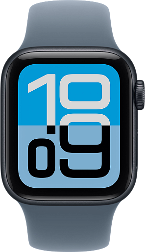 Умные часы Apple Watch SE 3 40mm with Sport Band (черный/синий) S/M