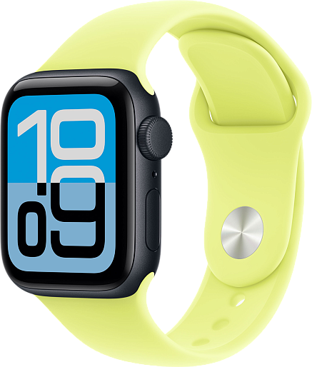 Умные часы  Apple Watch SE 3 40mm with Sport Band (черный/желтый) S/M
