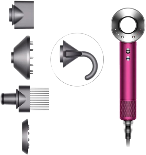 Фен Dyson Supersonic HD07 (фуксия/серый)