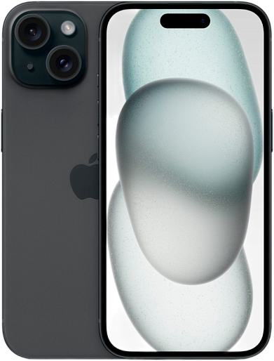 Смартфон Apple iPhone 15 128GB 2 sim (черный), без RuStore