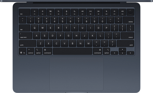 Ноутбук Apple MacBook Air 13 (M4, 2025) 16/256GB (MW123) US, английская раскладка (темная ночь), без RuStore