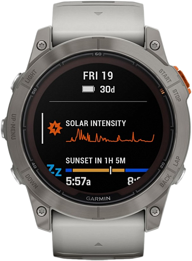 Умные часы Garmin ️FENIX 7X Pro Sapphire Solar (серый/оранжевый)