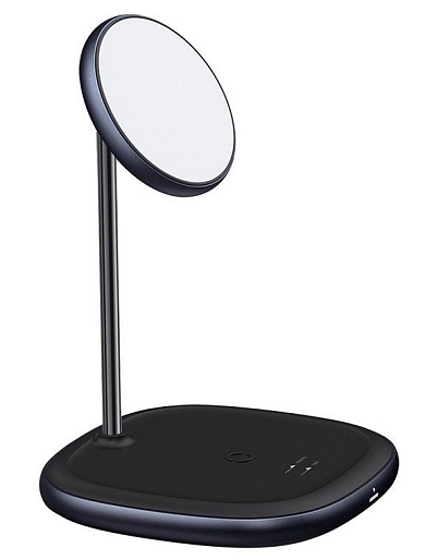 Беспроводная зарядка Baseus Swan 2-in-1 Wireless Magnetic Charging Bracket (черный)