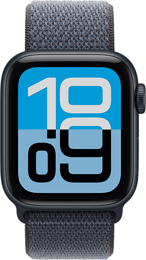 Умные часы Apple Watch SE 3 40mm with Sport Loop (черный/синий)