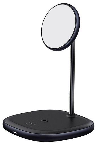 Беспроводная зарядка Baseus Swan 2-in-1 Wireless Magnetic Charging Bracket (черный)